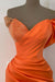 Orange Sweetheart Off-the-Shoulder Mermaid Sequins Evening Dress Online