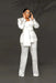 Peaked Lapel Beading Pearls Women Suits 2 Pieces Blazer Pants Costume Made Mother Of The Bride Outfits - Same As Photo - Wedding Dresses