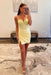 Pearl Beaded Sweetheart Corset Satin Mini Homecoming Dress with Side Slit