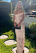 Pearl Pink Off-the-Shoulder Ruffle Satin Mermaid Prom Dress