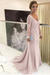 Pearl Pink Elegant Long Sleeves Lace mother of the bride dress V-Neck - Prom Dresses