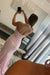 Pink Halter Beaded Mermaid Long Prom Dress with Slit - Pink - Prom Dresses