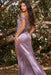 Pink Off-The-Shoulder Mermaid Prom Dress with Applique Split Beadings
