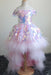Pink Off-the-shoulder Sequined Asymmetrical Dress - Flower Girl Dresses