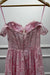 Pink Off the shoulder Sleeveless Lace A-Line Prom Dress - Prom Dresses