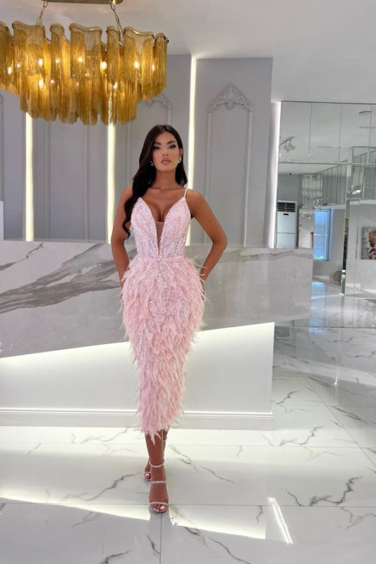 Long Prom Dresses, pink Prom Dresses, sequin Prom Dresses, Sheath Prom Dresses Y1313