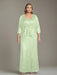 Plus Size 2-Piece Mother of the Bride Dress Set with Square Neck and Floor-Length Sheath