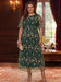 Plus Size A-Line Lace Embroidery Mother of the Bride Dresses Ankle-Length Floral Wedding Guest Dress