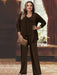 Plus Size Chiffon Pantsuits with Jacket for the Mother of the Bride
