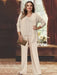 Plus Size Chiffon Pantsuits with Jacket for the Mother of the Bride