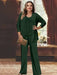 Plus Size Chiffon Pantsuits with Jacket for the Mother of the Bride
