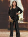 Plus Size Chiffon Pantsuits with Jacket for the Mother of the Bride