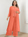 Plus Size Floor-Length Chiffon Pantsuit for the Mother of the Bride with Round Neck and Applique Jacket