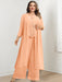 Plus Size Floor-Length Chiffon Pantsuit for the Mother of the Bride with Round Neck and Applique Jacket