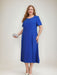 Plus Size Mother of the Bride A-Line/Princess Tea-Length Dress with 3/4 Sleeves Appliques & Jacket