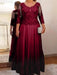 Light Burgundy plus size mother of the bride lace and tulle gown with sleeves