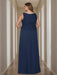 2-Piece Square Neck 3/4 SleeveSequined  Mother of the Bride Dress Set 