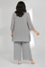 Plus Size Mother of the Bride Scoop Neck Ankle-Length Chiffon Pantsuit with Jacket