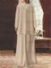 Plus Size V-Neck Ankle-Length Sheath/Column Mother of the Bride Dresses with Sequins & Jacket