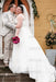 Plus Size Wedding Dress Tulle Lace Aline Bridal Dress V-neck with Appliques - Wedding Dresses