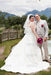 Plus Size Wedding Dress Tulle Lace Aline Bridal Dress V-neck with Appliques - Wedding Dresses