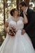 Plus Size Wedding Dresses Aline Cap Sleeves With Beadings