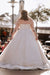 Plus Size Wedding Dresses Aline Tulle Long Sleeves White Bridal Dress