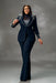 Plus Size Women Suits 2 Pieces Luxury Beadings Pearls Party Prom Wear Women Outfits - Wedding Dresses