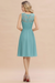 Pool Ruffle Chiffon Short Bridesmaid Dress Sleeveless V-Neck Aline Knee Length Homecoming Dress - Prom Dresses