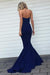 Precious Wonderful Wonderful Navy Blue Mermaid Sweetheart Strapless Sweep Train Bridesmaid Dress With Pleats - Prom Dresses