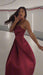 Unique Tea Length Satin Party Spaghetti Straps Backless Prom Dress - Prom Dresses