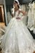Princess Bateau Wedding Dress with Modest Backless Design and Floor-length Lace Ruffles - Wedding Dress