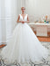 Princess Wedding Dress 2021 Ball Gown V Neck Sleeveless Natural Waist Court Train Bridal Gowns