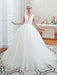 Princess Wedding Dress 2021 Ball Gown V Neck Sleeveless Natural Waist Court Train Bridal Gowns