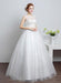Princess Wedding Dress Ivory Sweetheart Illusion Neckline Cut Out Floor Length Bridal Dress With Rhinestone Flowers