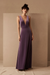 Velour Evening Dress - Purple
