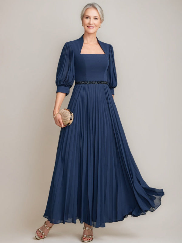 Queen Anne A-line Princess Ankle-Length Mother of the Bride Dresses