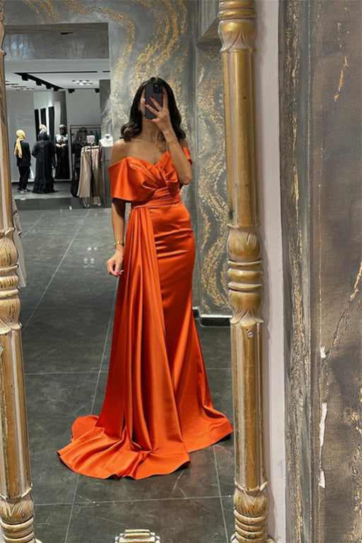 Radiant Sunset Off-The-Shoulder Mermaid Prom Gown