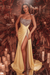 Daffodil Beads Long Evening Dress Side Split Prom Dress - Prom Dresses