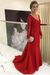Red Elegant Long Sleeves Lace mother of the bride dress V-Neck - Prom Dresses
