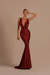 Red Elegant Champagne Mermaid Prom Dress Long Slimming