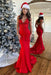 Green Prom Dress Mermaid V Neck Long Evening Dress with Beadings - Prom Dresses