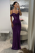 Regency Sparkly Sequins Mermaid Prom Dress Spaghetti Straps Ruffles Evening Gowns