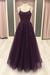 Regency A Line Lace Long Prom Dresses