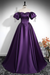 Regency A-Line Pleated Off-The-Shoulder Prom Dress