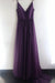 Regency A Line V Neck Spaghetti Straps Tulle Prom Dresses