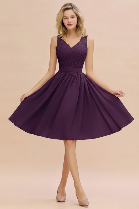 Short Aline Chiffon Bridesmaid Dresses