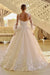 Romantic Lace Appliques Aline Wedding Dress Tulle with Long Sleeves