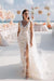 Romantic Tulle Lace Aline Wedding Dress V-Neck Long Bridal Dress - Wedding Dresses