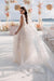 Romantic Tulle Lace Aline Wedding Dress V-Neck Long Bridal Dress - Wedding Dresses
